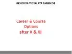 Career &amp; Course Options after X &amp; XII
