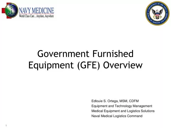 PPT Government Furnished Equipment GFE Overview PowerPoint 