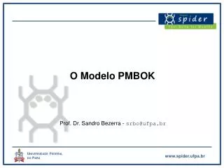 o modelo pmbok