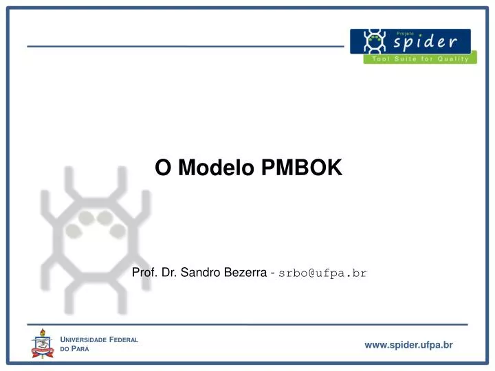 o modelo pmbok