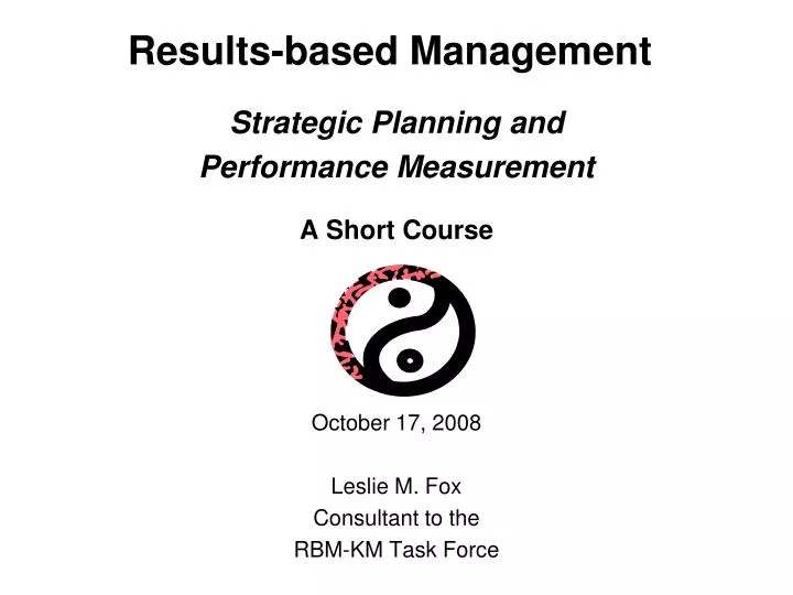 results based management