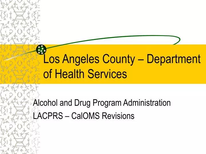 los angeles county department of health services
