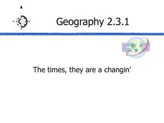 Geography 2.3.1
