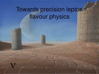 Towards precision lepton flavour physics