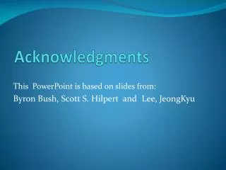 acknowledgments