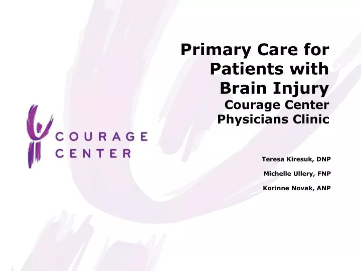 primary care for patients with brain injury courage center physicians clinic