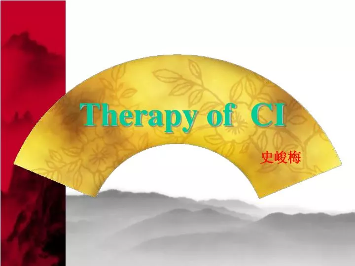 therapy of ci