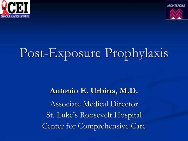 post exposure prophylaxis