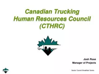 Canadian Trucking Human Resources Council (CTHRC)