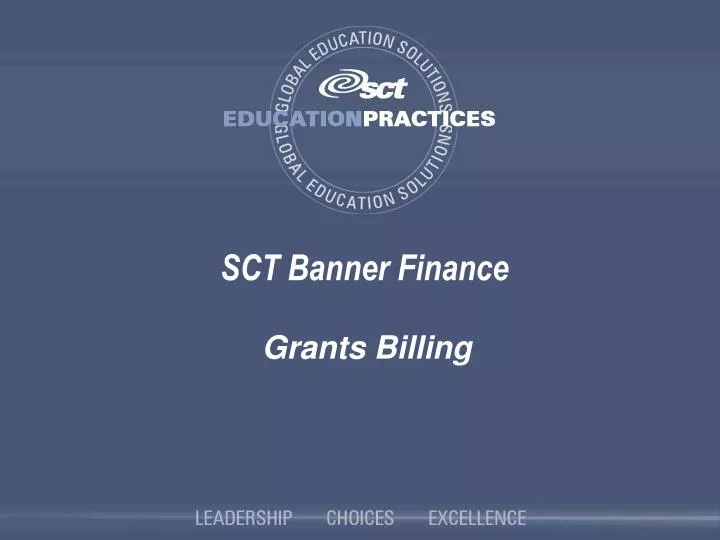 sct banner finance