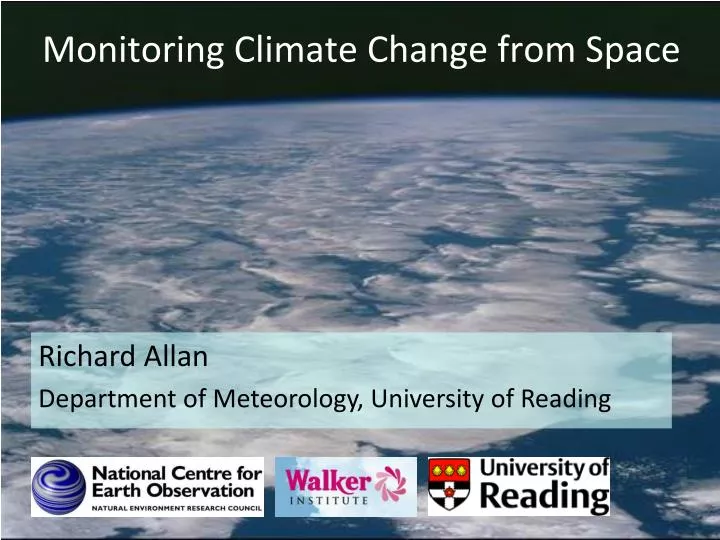 monitoring climate change from space