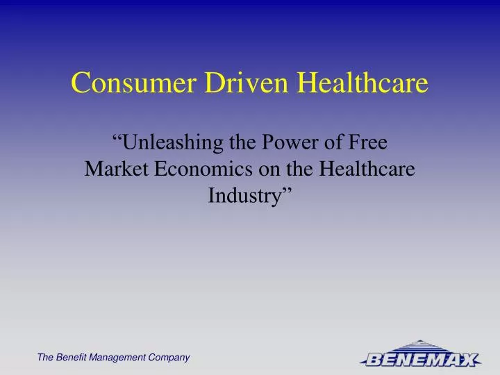 consumer driven healthcare