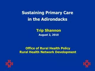 Sustaining Primary Care in the Adirondacks