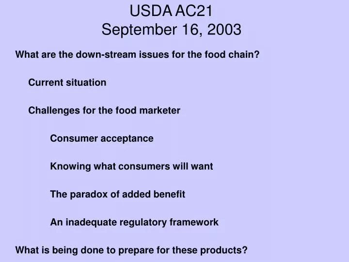 usda ac21 september 16 2003