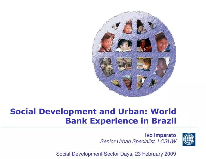social development and urban world bank experience in brazil
