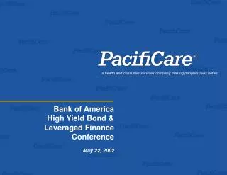 Bank of America High Yield Bond &amp; Leveraged Finance Conference May 22, 2002