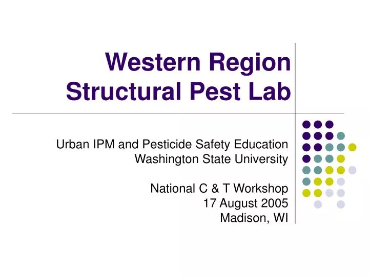 western region structural pest lab