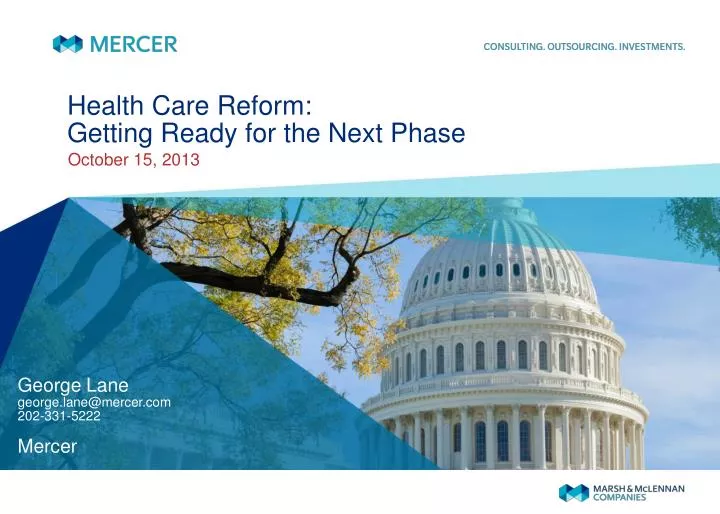 health care reform getting ready for the next phase