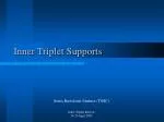 Inner Triplet Supports - slide 1