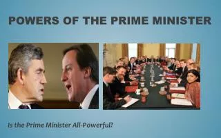 Powers of the Prime Minister