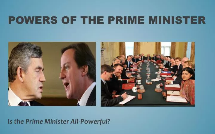 powers of the prime minister