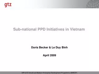 Doris Becker &amp; Le Duy Binh April 2009