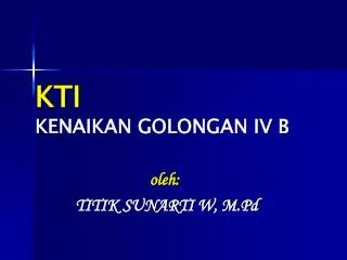 kti kenaikan golongan iv b