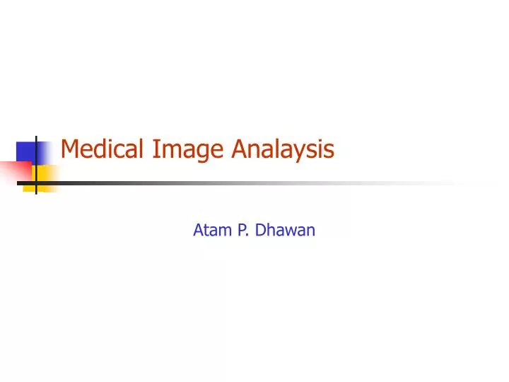 medical image analaysis