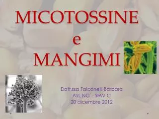 micotossine e mangimi
