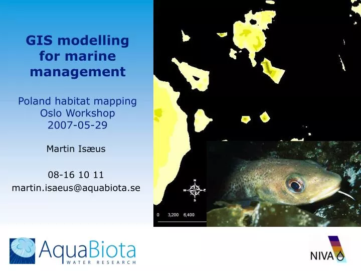gis modelling for marine management poland habitat mapping oslo workshop 2007 05 29