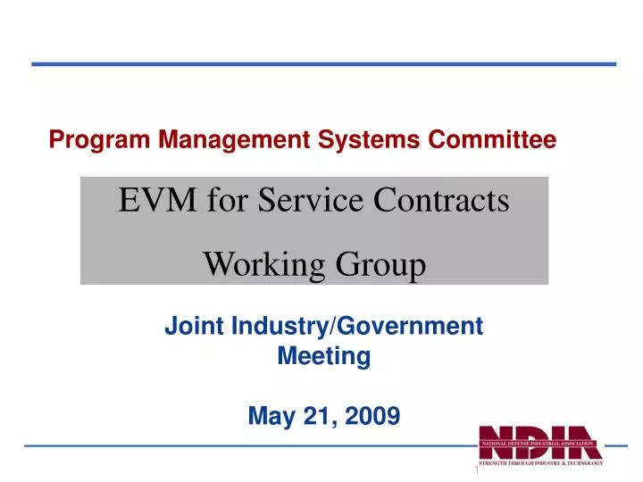 program management systems committee