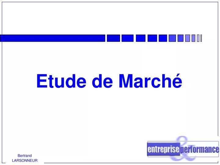 etude de march