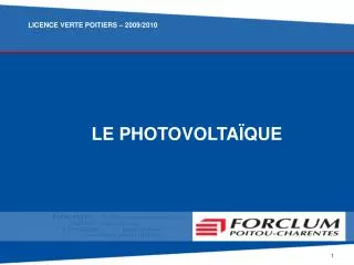 le photovolta que