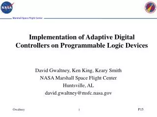 Implementation of Adaptive Digital Controllers on Programmable Logic Devices