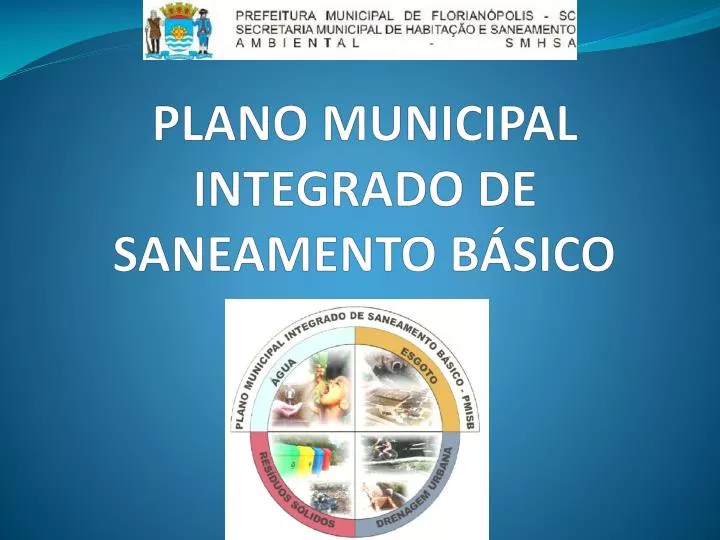 plano municipal integrado de saneamento b sico