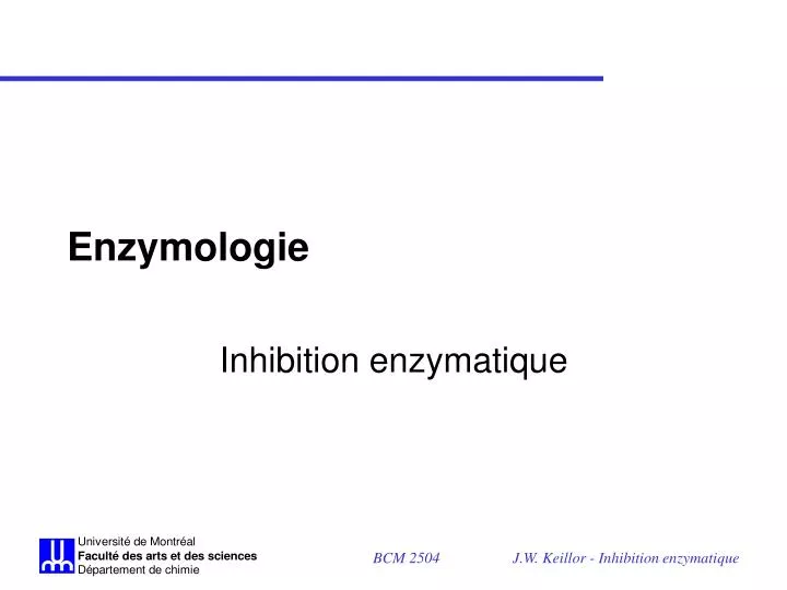 enzymologie