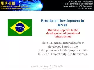 Broadband Development in Brazil