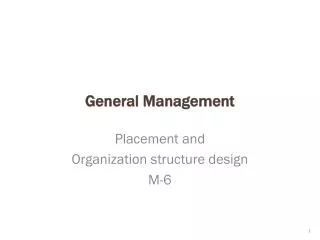 general management