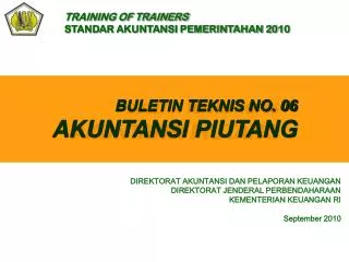 buletin teknis no 06 akuntansi piutang