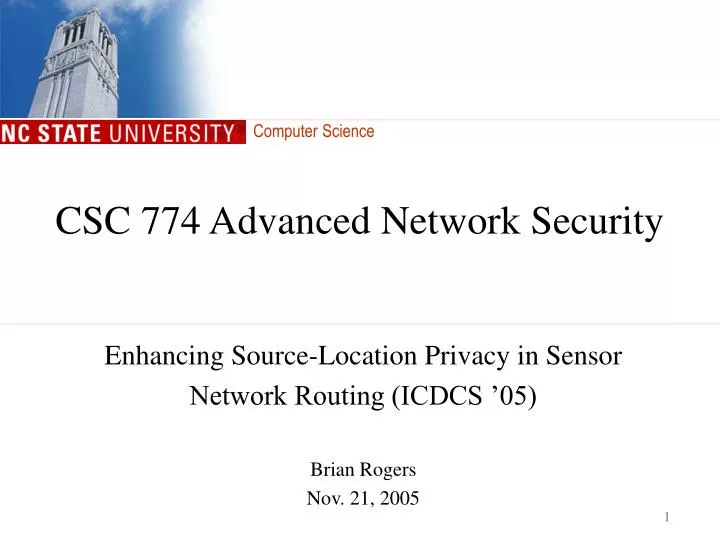 csc 774 advanced network security