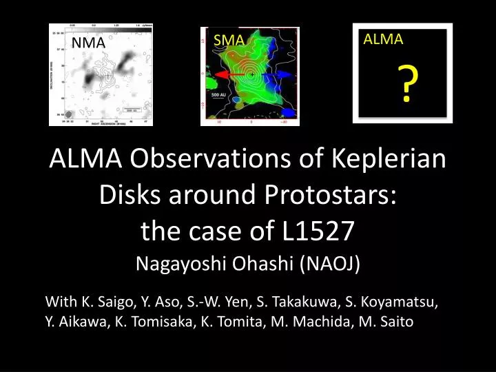alma observations of keplerian disks around protostars the case of l1527