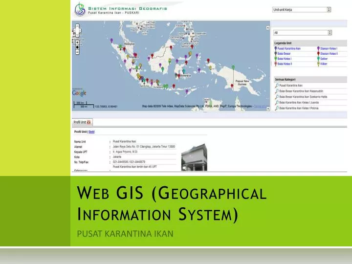 web gis geographical information system