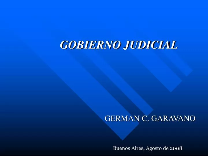 gobierno judicial german c garavano