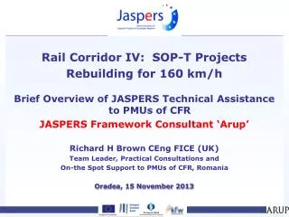 Rail Corridor IV: SOP-T Projects Rebuilding for 160 km/h
