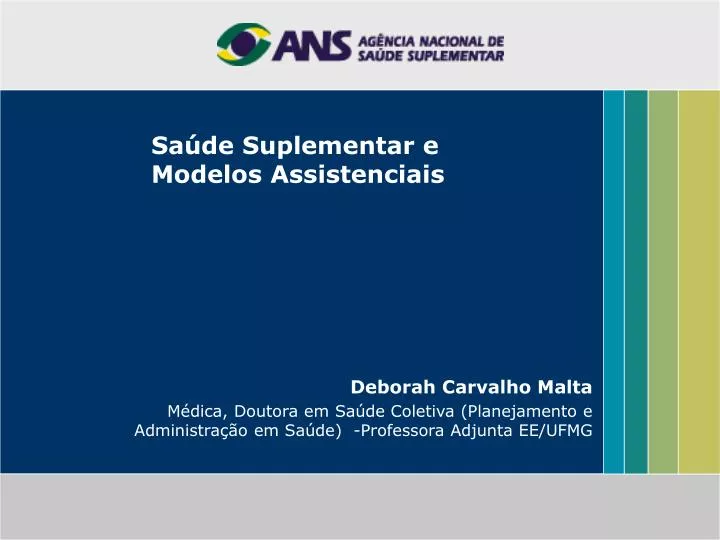 sa de suplementar e modelos assistenciais