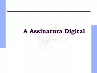 a assinatura digital