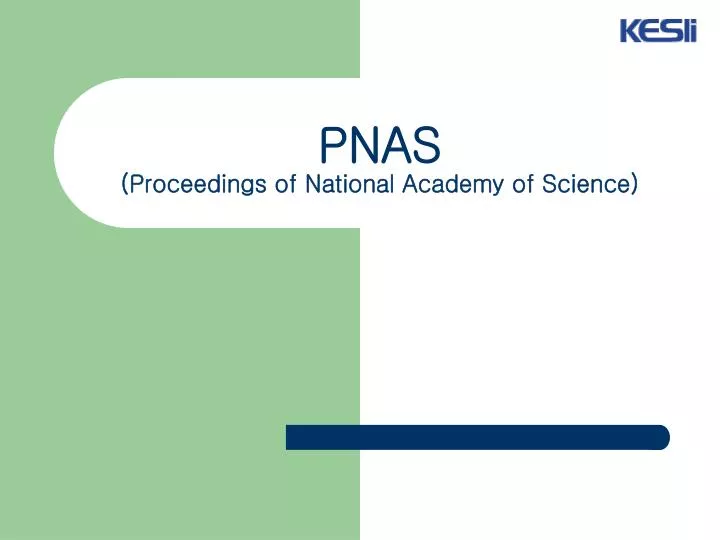 pnas proceedings of national academy of science