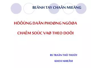 be nh tay cha n mie ng