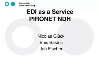 edi as a service pironet ndh