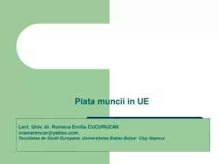 piata muncii in ue